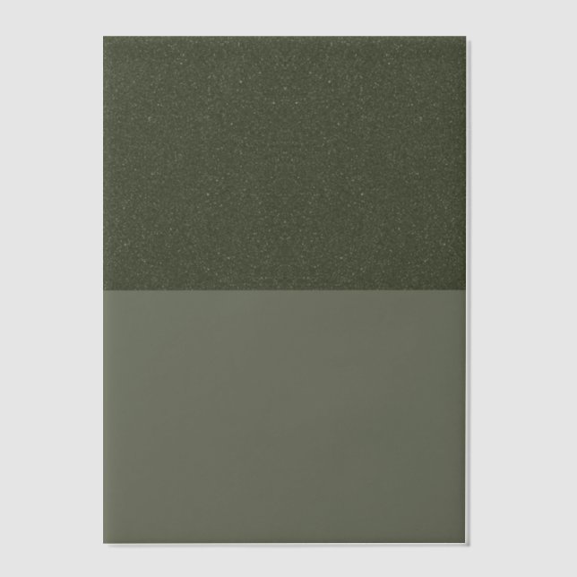 Top Noise Moss Green Vellum Overlay – Customizable Invitations (Front)