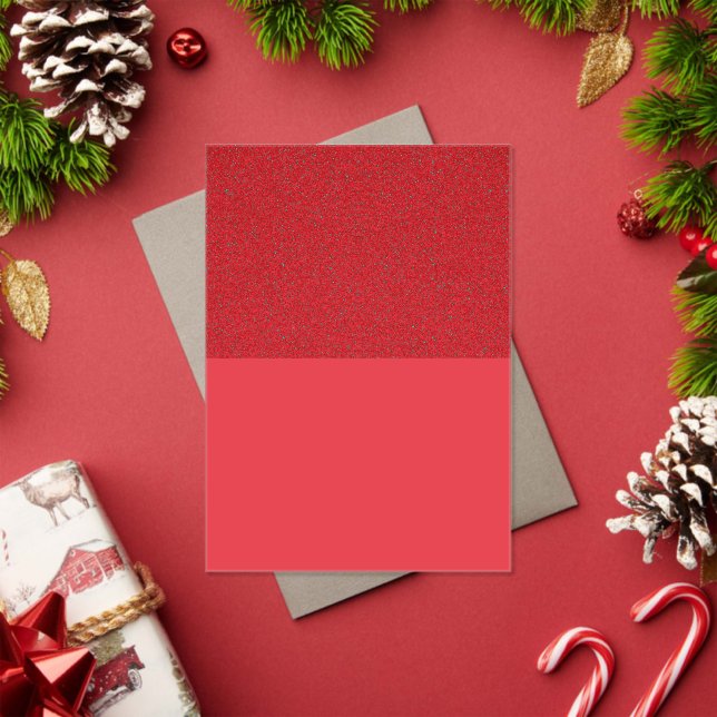 Top-Noise Tomato Red Acrylic Invitation (Custom) (Insitu (Holiday))