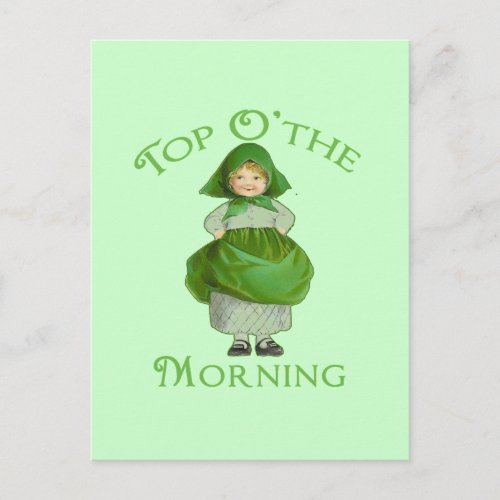 Top O the Morning Cute Products Postcard