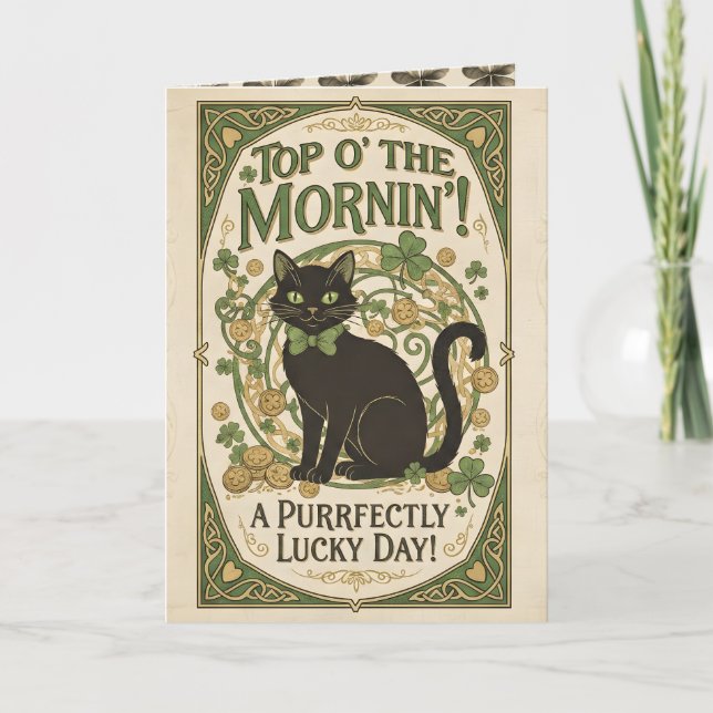 Top O' The Morning! - St Patrick's Day Card (Front)