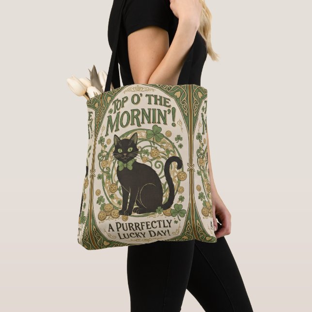 Top O' The Morning - St. Patrick's Day Tote Bag (Close Up)