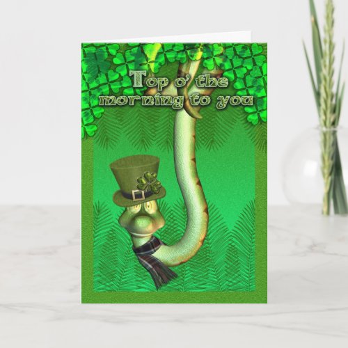 Top o the morning to you St Patricks Day Card