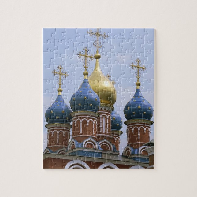 Top of Russian Orthodox Church in Russia Jigsaw Puzzle (Vertical)
