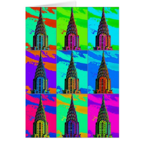 Top of the Chrysler Building Pop Art