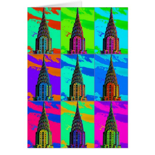 Top of the Chrysler Building Pop Art (Front)