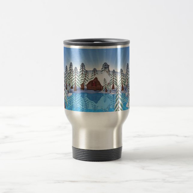 Top Of the Hill - Lake View Travel Mug (Center)