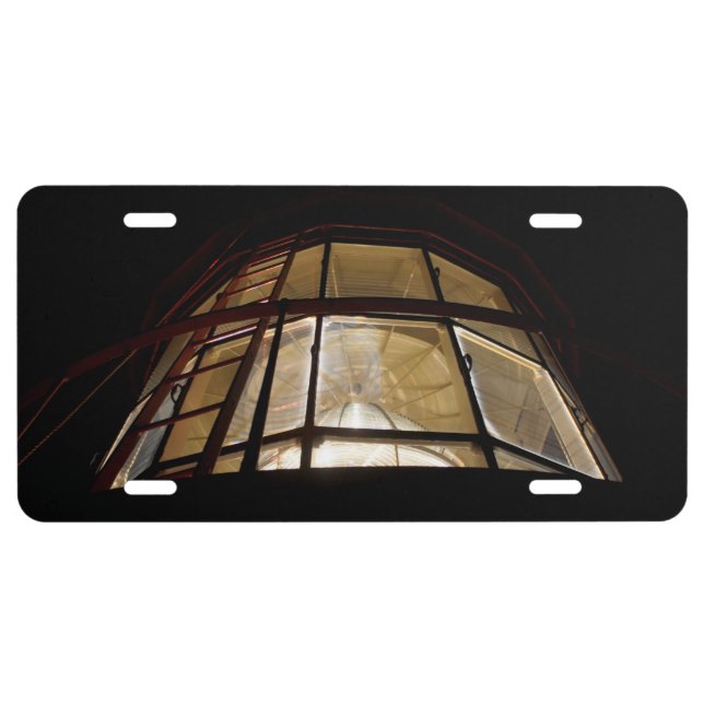 Top of the Light at Night License Plate (Front)