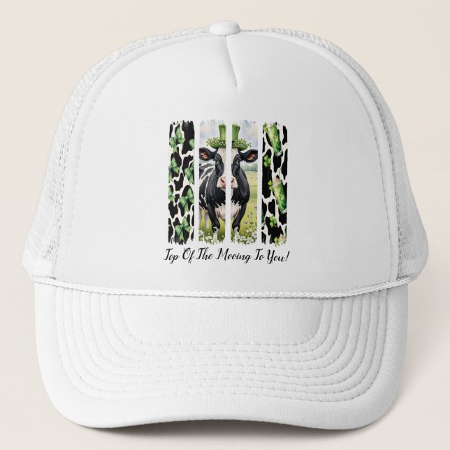 Top Of The Mooing Trucker Hat (Front)