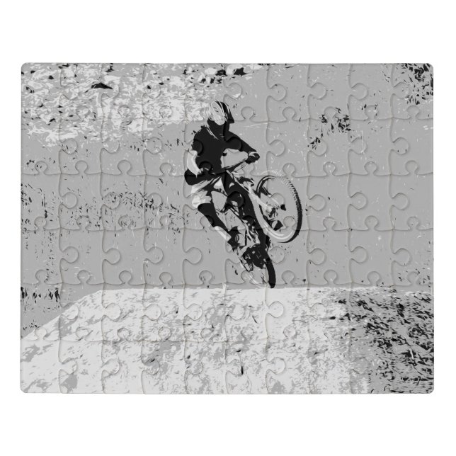 Top of the Mountain - Mountain Biker  Jigsaw Puzzle (Puzzle Horizontal)