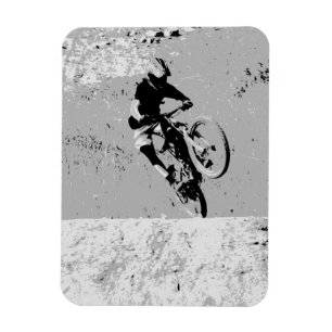 Top of the Mountain - Mountain Biker  Magnet