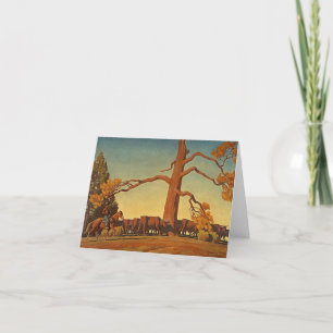 Top of the Ridge by Maynard Dixon Letterpress Thank You Card
