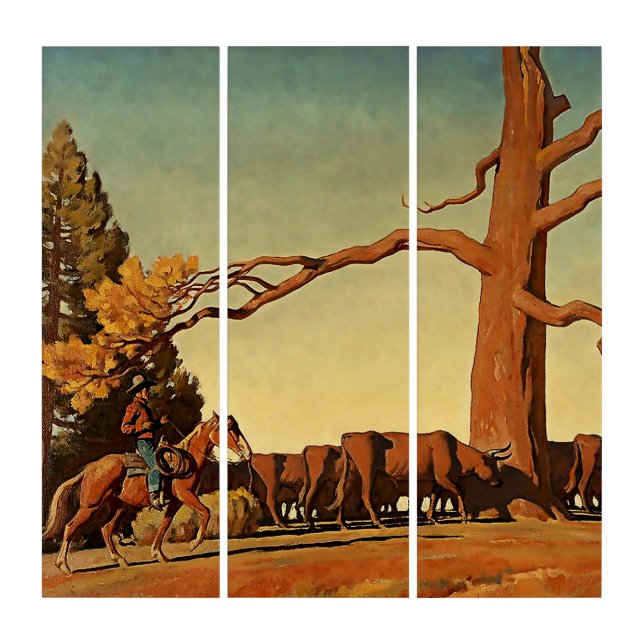 “Top of the Ridge” Western Art by Maynard Dixon (Front)