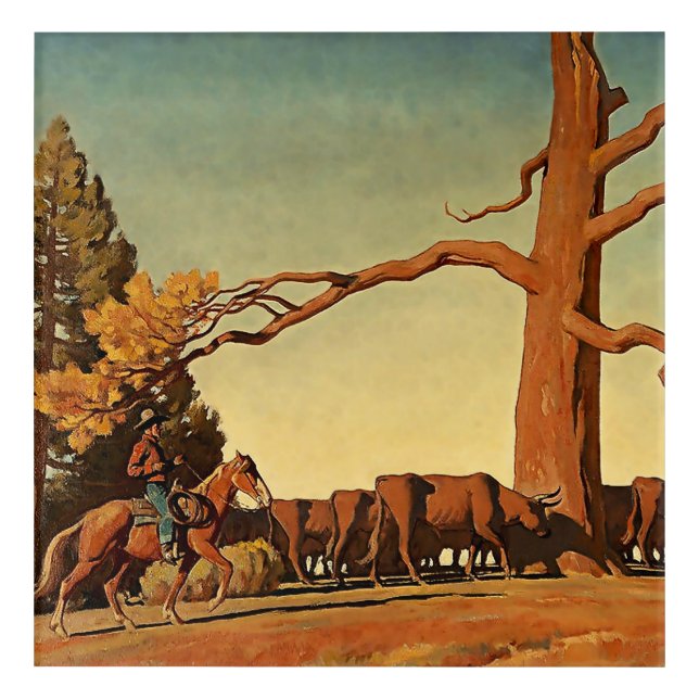 “Top of the Ridge” Western Art by Maynard Dixon (Front)