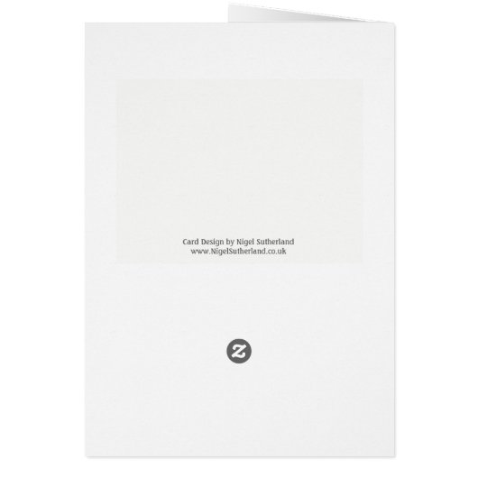 Top of the Tree. Personalised Christmas Card (Back)