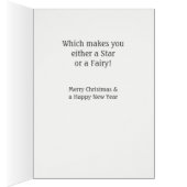 Top of the Tree. Personalised Christmas Card (Inside (Right))