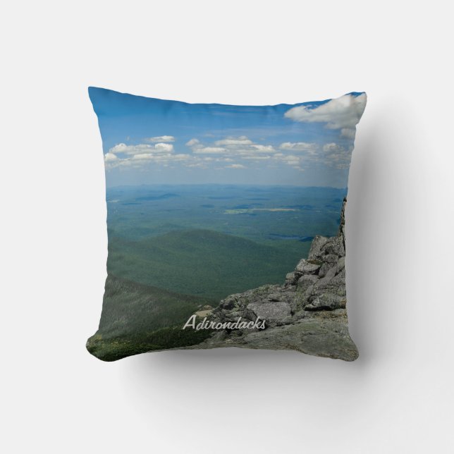 Top of Whiteface Mountain, Adirondacks, NY Throw Pillow (Front)