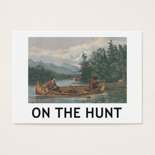 Customizable TOP On the Hunt Business Card Template