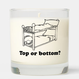 Top or Bottom? LGBTQ Humor Scented Candle