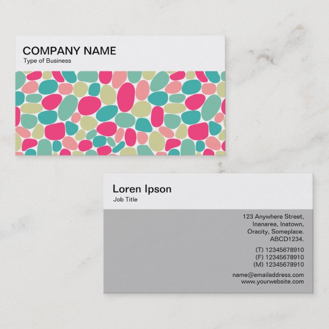 Top Panel - Abstract 160417 - Colors Business Card (Front/Back)