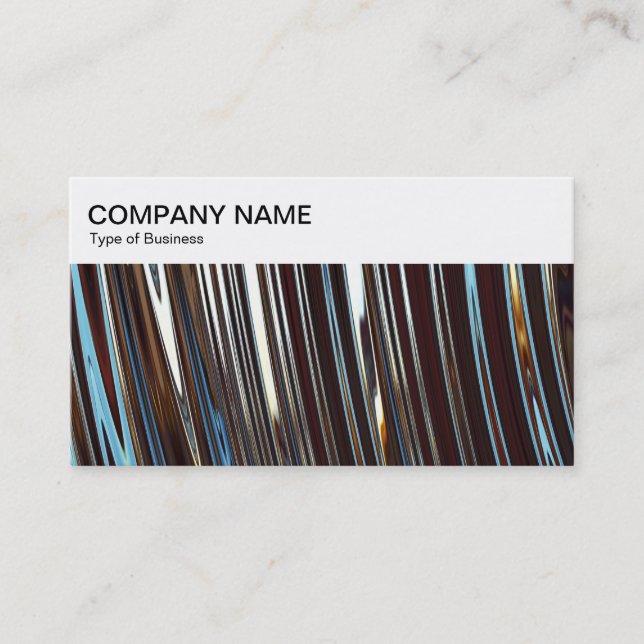 Top Panel - Abstract Metallic Business Card (Front)