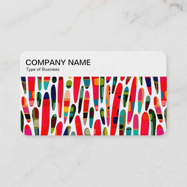 Top Panel - Collaged Color Splash 150222 Business Card (Front)