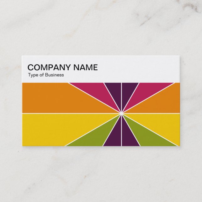 Top Panel - Color Segments 02 Business Card (Front)