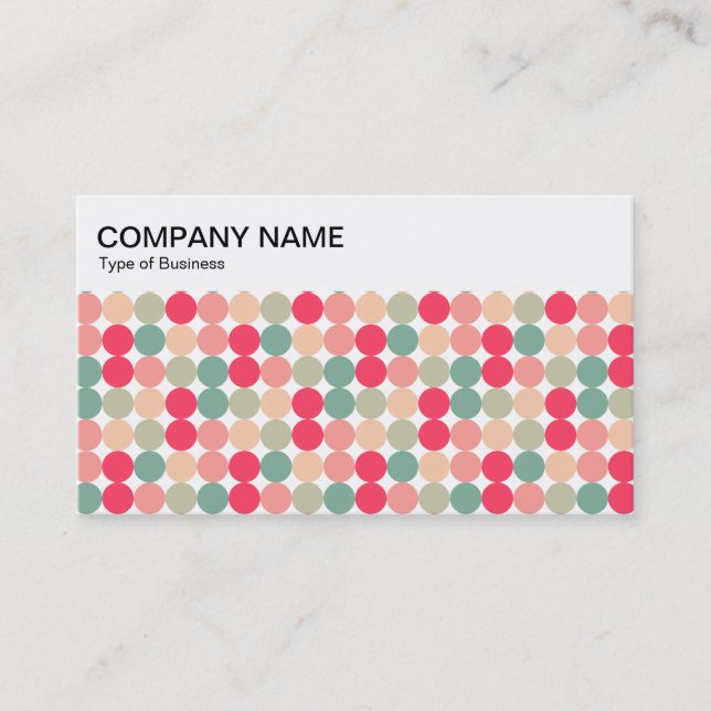 Top Panel - Color Spots 01 Business Card (Front)