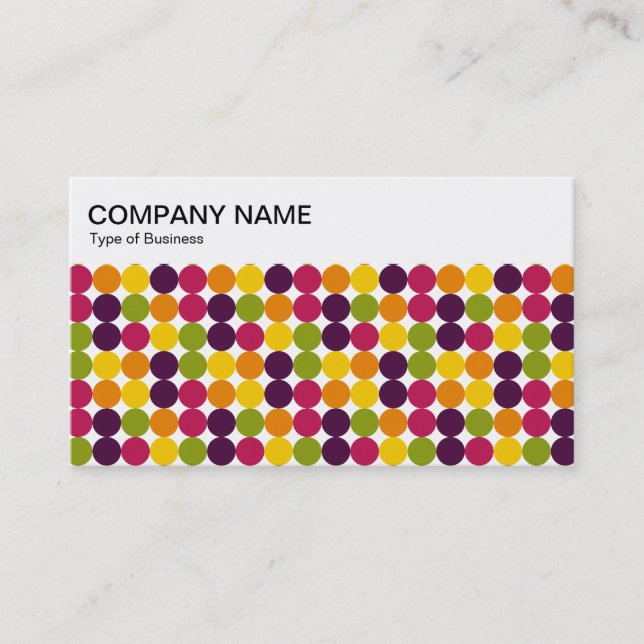 Top Panel - Color Spots 03 Business Card (Front)