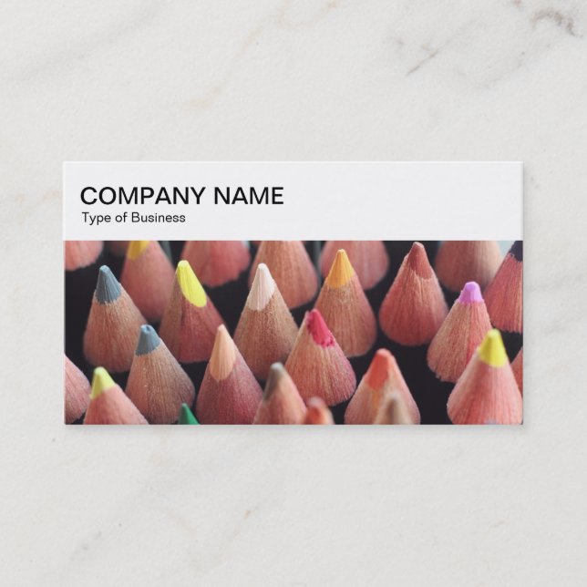 Top Panel - Colored Pencils Business Card (Front)