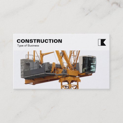 Top Panel _ Constuction _ Tower Crane Business Card