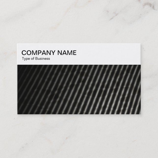 Top Panel - Corrugated Lines Business Card (Front)