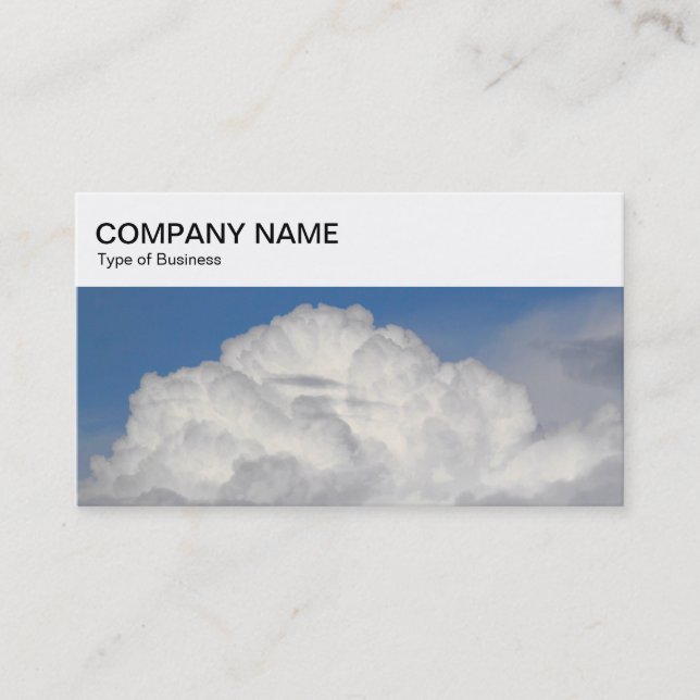 Top Panel - Cumulonimbus Cloud Business Card (Front)