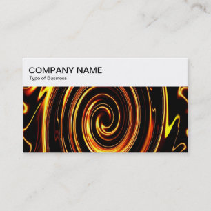 Top Panel - Fire Swirl Business Card