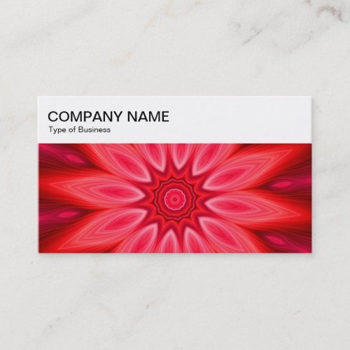 Top Panel _ Geometric Flower Business Card