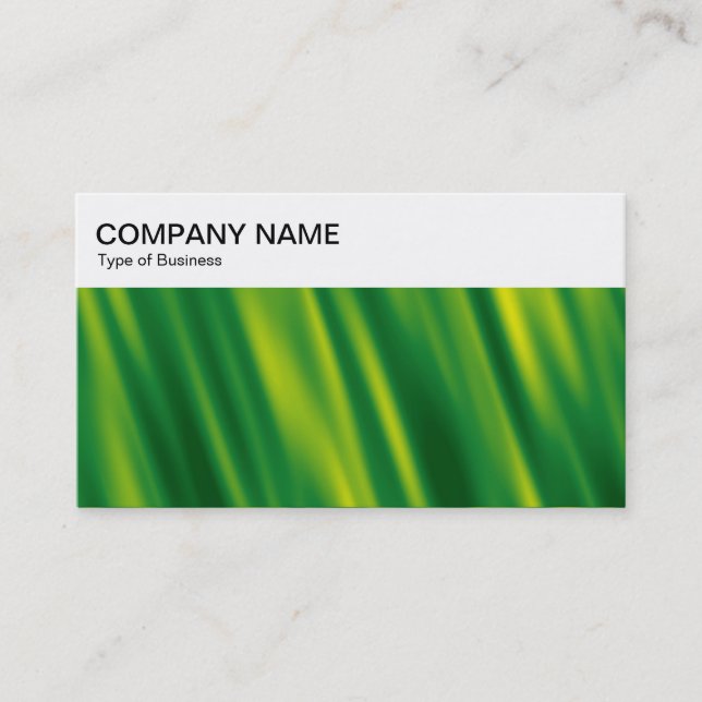 Top Panel - Green Liquid Business Card (Front)