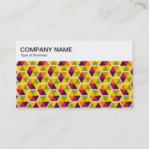 Top Panel - Hexagon Pattern 01 Business Card