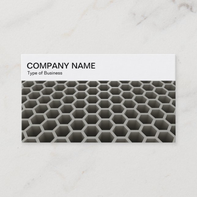 Top Panel - Honeycomb Perspective Warm Business Ca Business Card (Front)