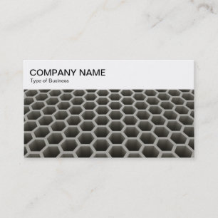Top Panel - Honeycomb Perspective Warm Business Ca Card