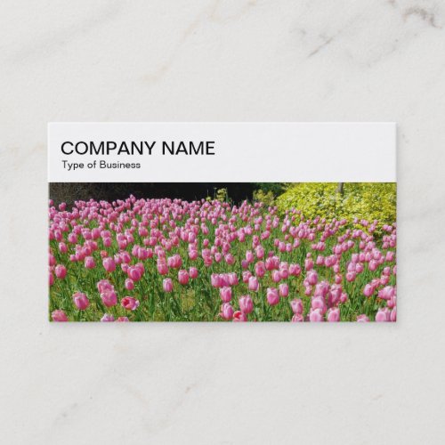 Top Panel _ Pink Tulips Business Card