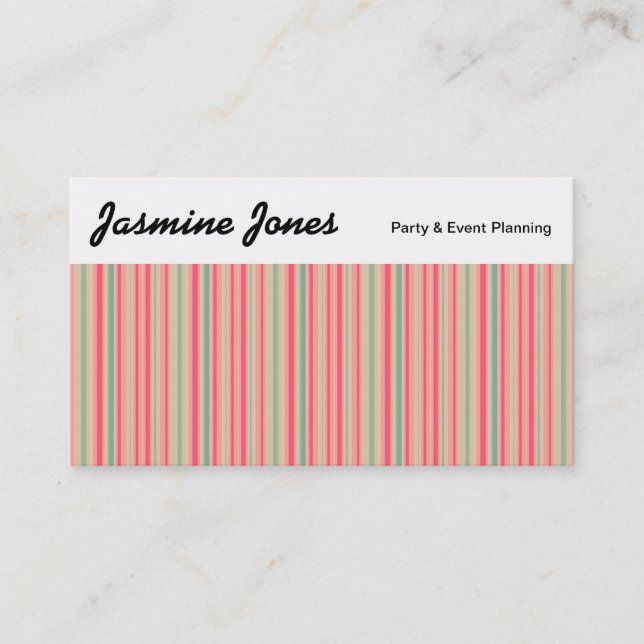 Top Panel - Stripes 310515 (010) Business Card (Front)