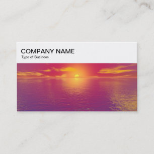 Top Panel - Sunrise/Sunset Business Card