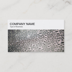 Top Panel - Water Droplets on Glass 02 Business Ca Business Card