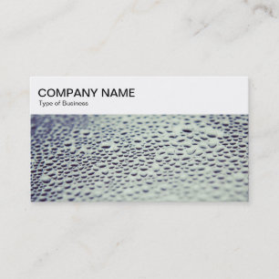 Top Panel - Water Droplets on Glass Business Card