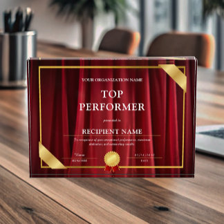 Top Performer Theatre Musical PerformingArts Award