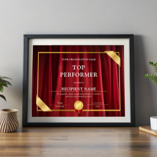 Top Performer Theatre Musical PerformingArts Award