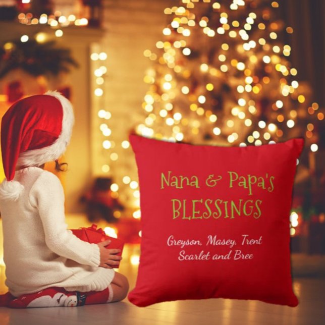 Top Pick! Nana & Papa pillow w/ grandkids names (Creator Uploaded)