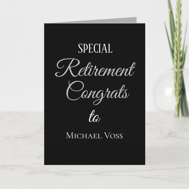 Top pick!! Personalized Retirement card (Front)