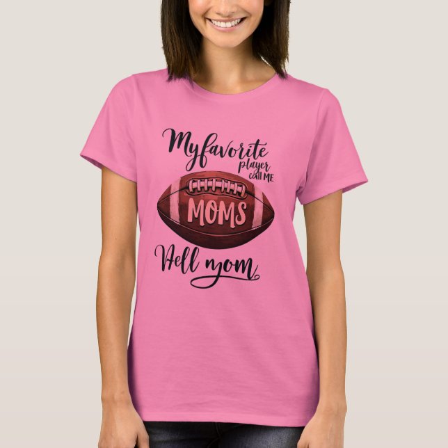 Top Picks: Cute and Comfortable Football Mom Tees (Front)