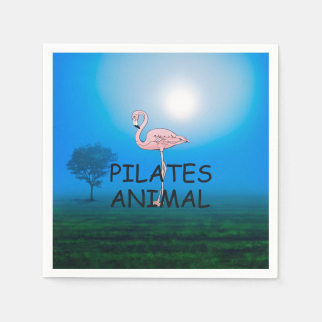 TOP Pilates Animal Paper Napkins (Front)