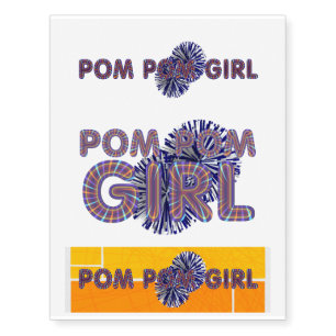 TOP Pom Pom Temporary Tattoos